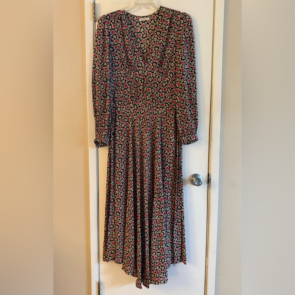 Doen Charleston Maxi Dress in Navy Bellflower Blossom Floral - Picture 6 of 13